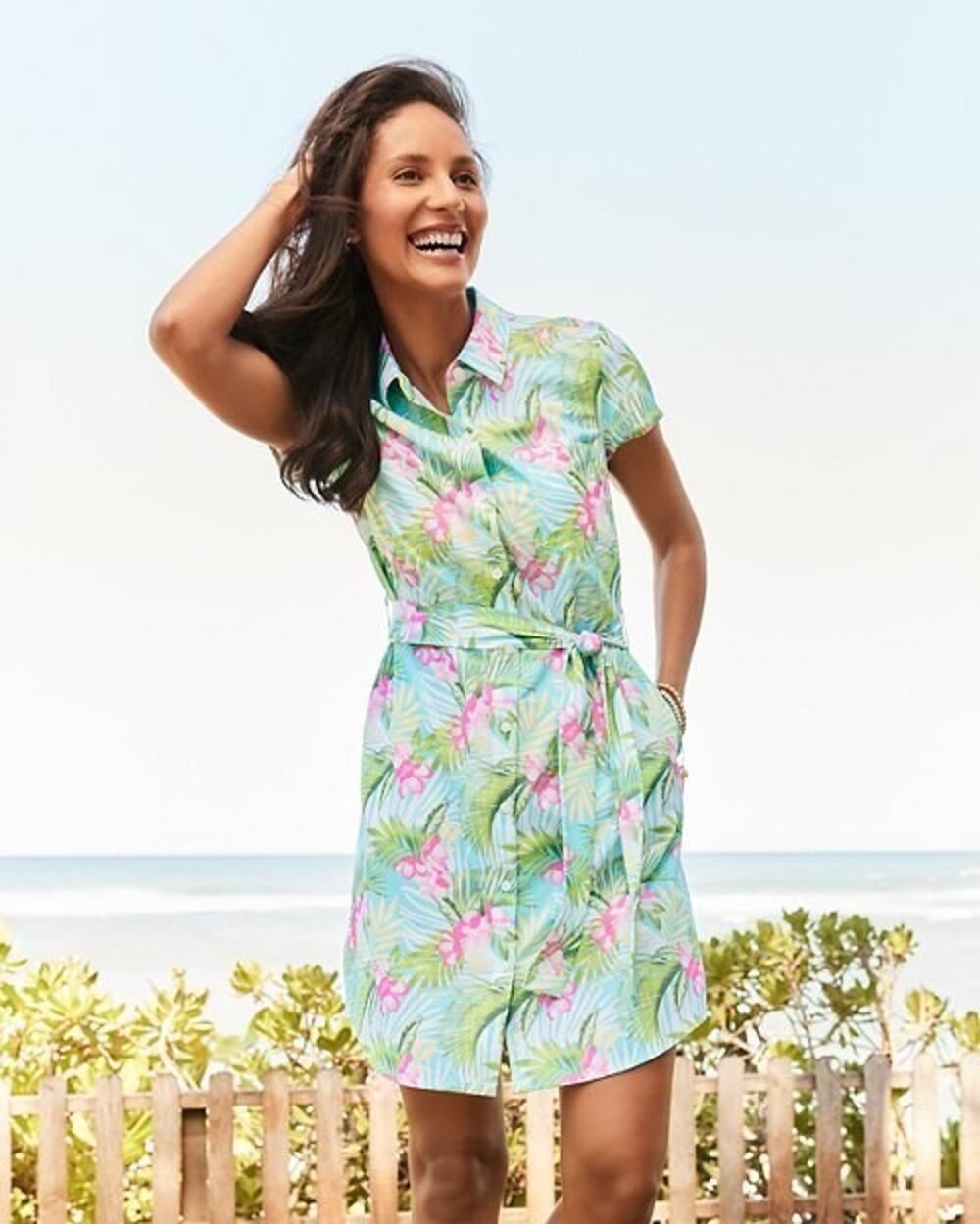 TOMMY BAHAMA The Bahama Coast Jungle Royale Islandzone Dress Size Small